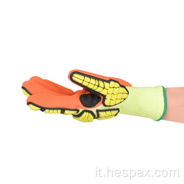 Hespax HPPE Sicurezza Protezione non slip Work Gloves Nitrile